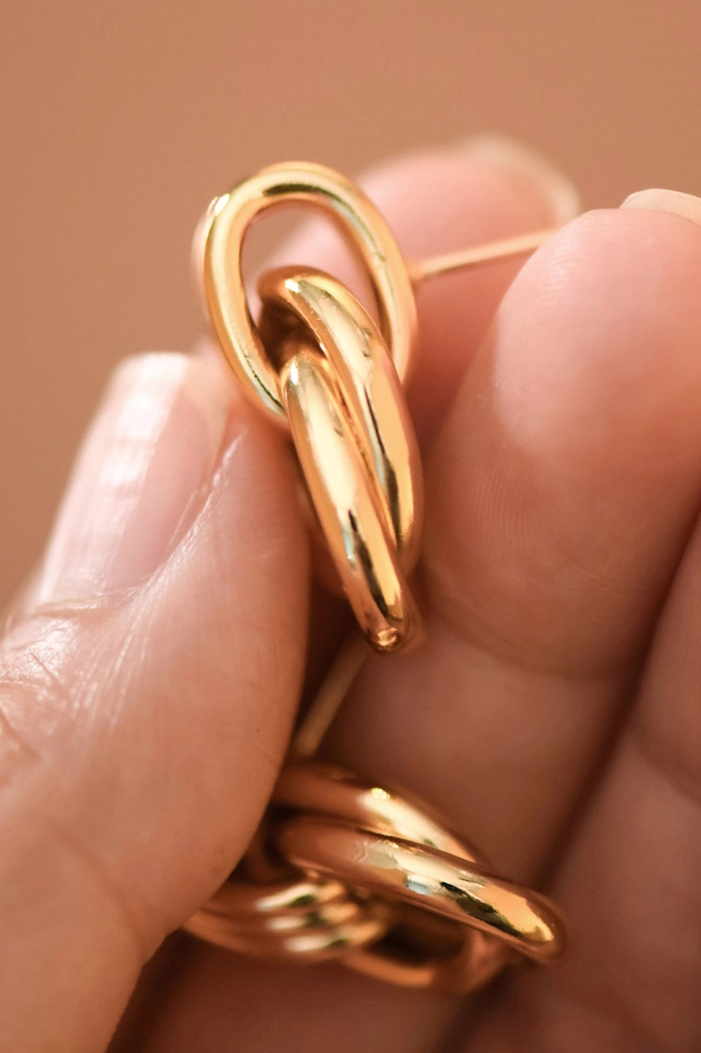 Golden Tide Stud Earrings