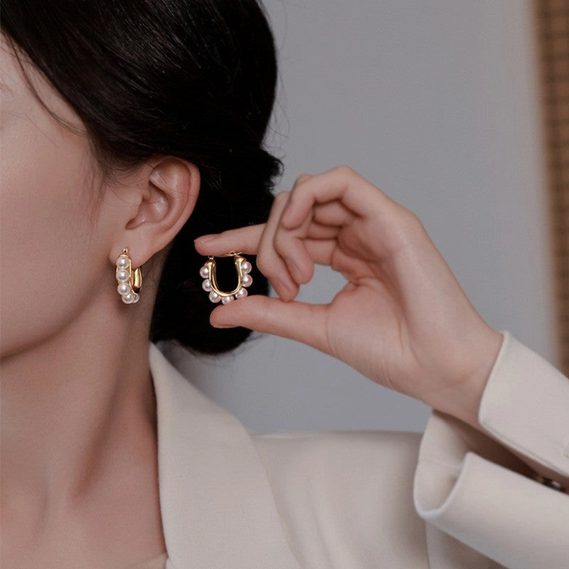 Pearl Coast Hoops Earrings