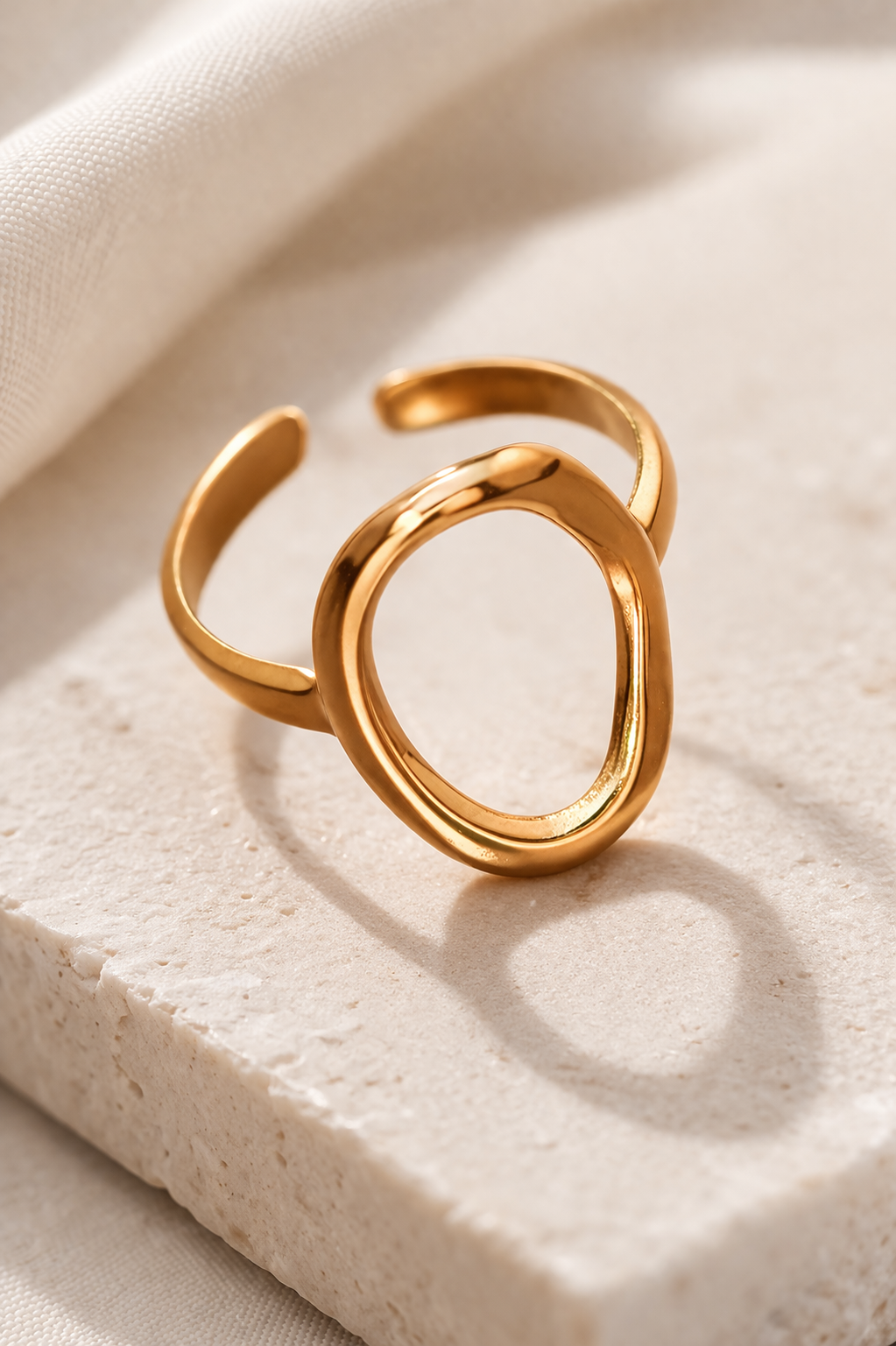 Golden Tide Adjustable Ring